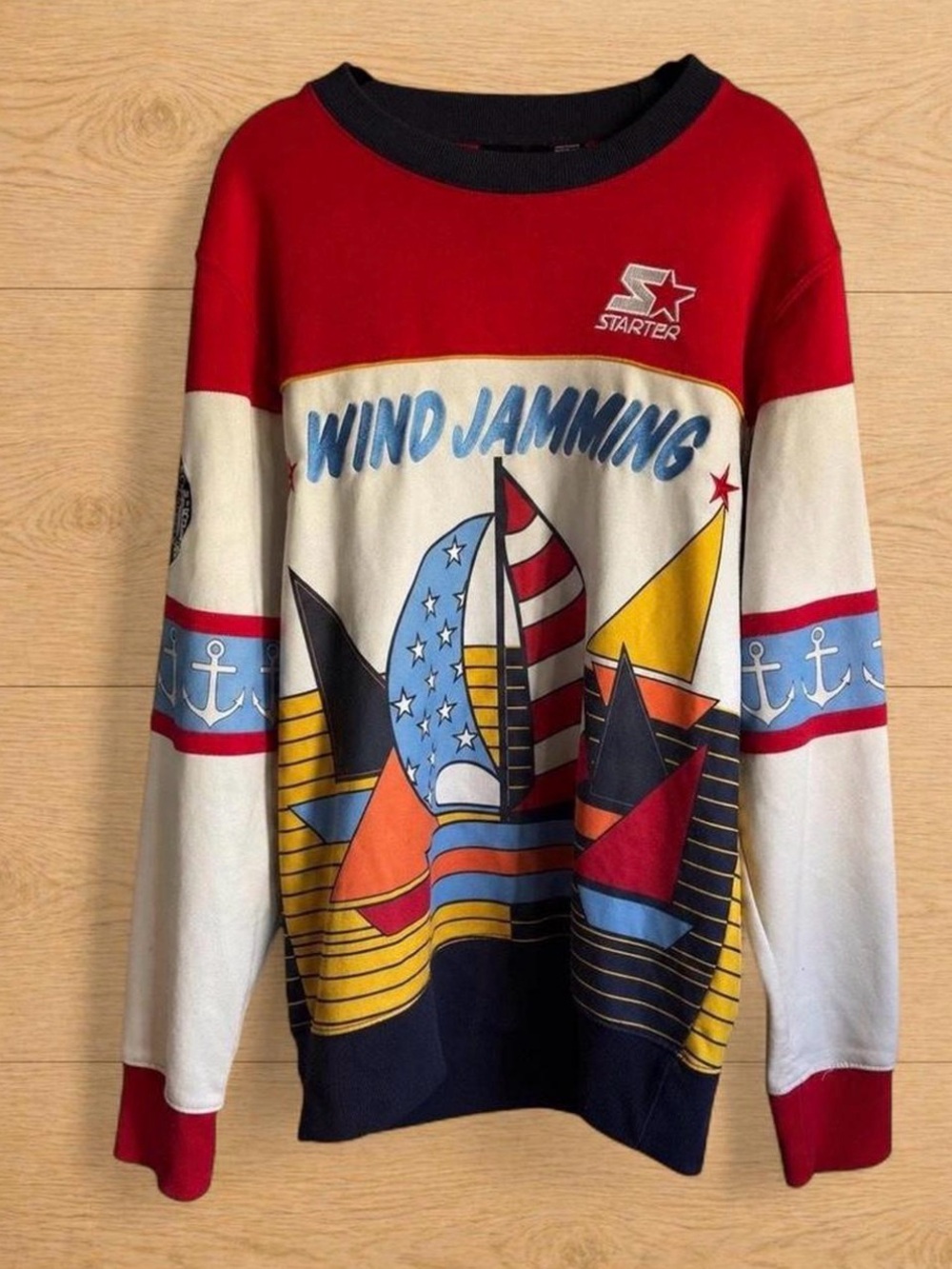 yacht club crew neck/ long sleeve